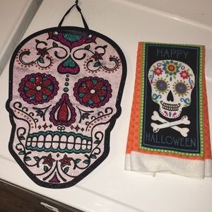 Day of the Dead Hanging Decor and Towel